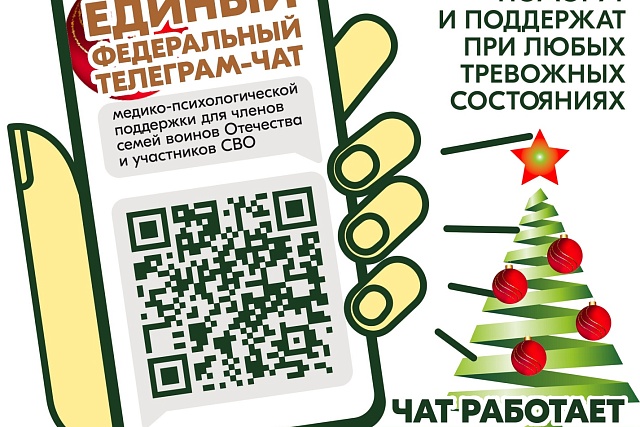 Для Пензенцев работает единый федеральный телеграм-чат медицинской психологической поддержки для семей воинов Отечества и участников СВО